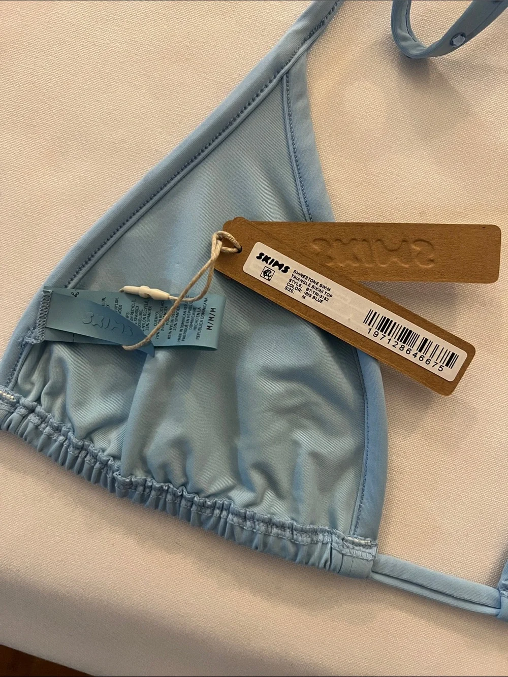 SKIMS RHINESTONE TRIANGLE BIKINI TOP
